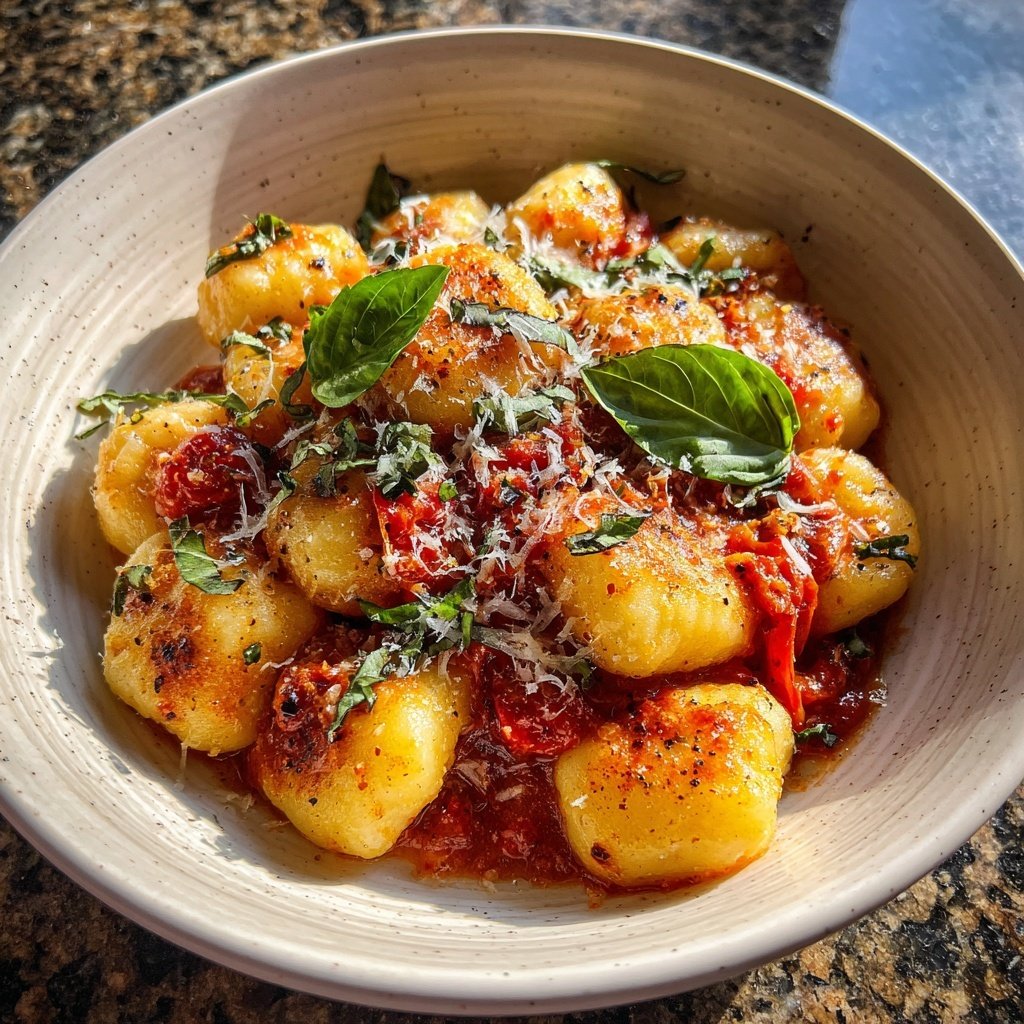 Kartoffel-Gnocchi mit Tomatenragout