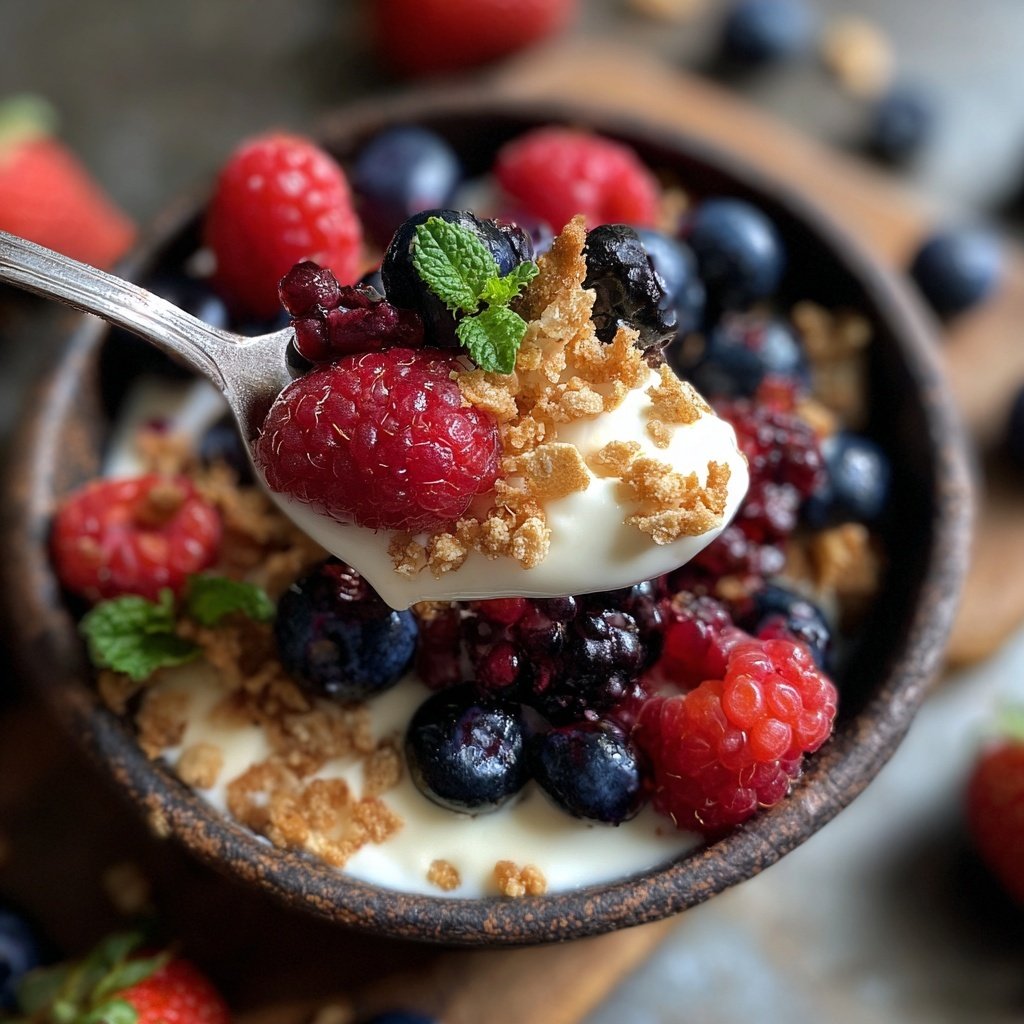 Frühstücksideen mit Beeren und Joghurt