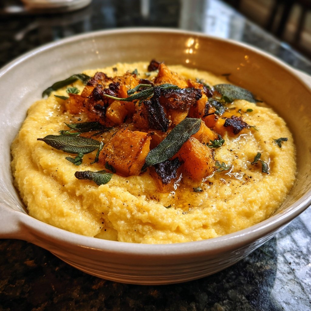 Polenta mit Kürbis und Salbei