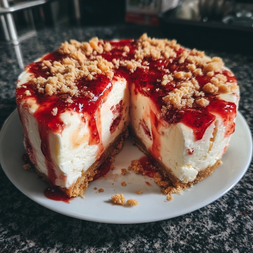 Erdbeer Quark Torte Mit Biskuitboden