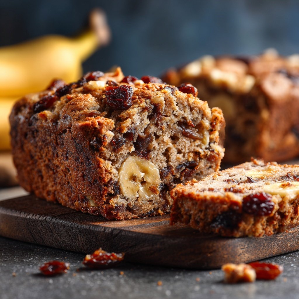 Bananenbrot mit Datteln