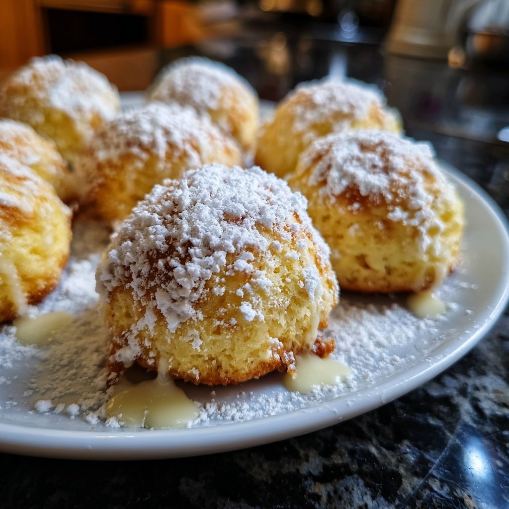 Quarkbällchen mit Vanillearoma