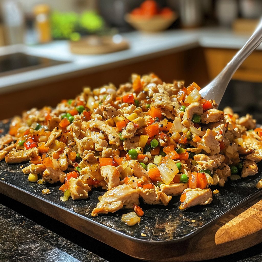 High Protein Hähnchenpfanne mit Gemüse