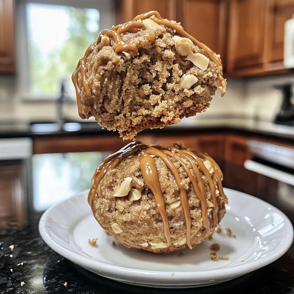 Protein Bällchen mit Erdnussbutter und Hafer
