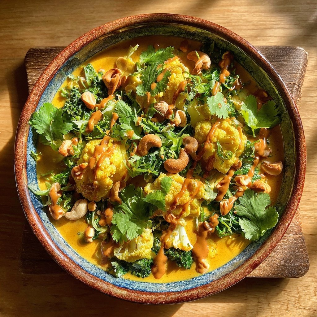 Blumenkohl Curry Mit Erdnussnote