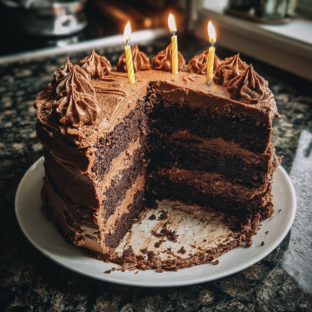Geburtstagskuchen mit Kerzen