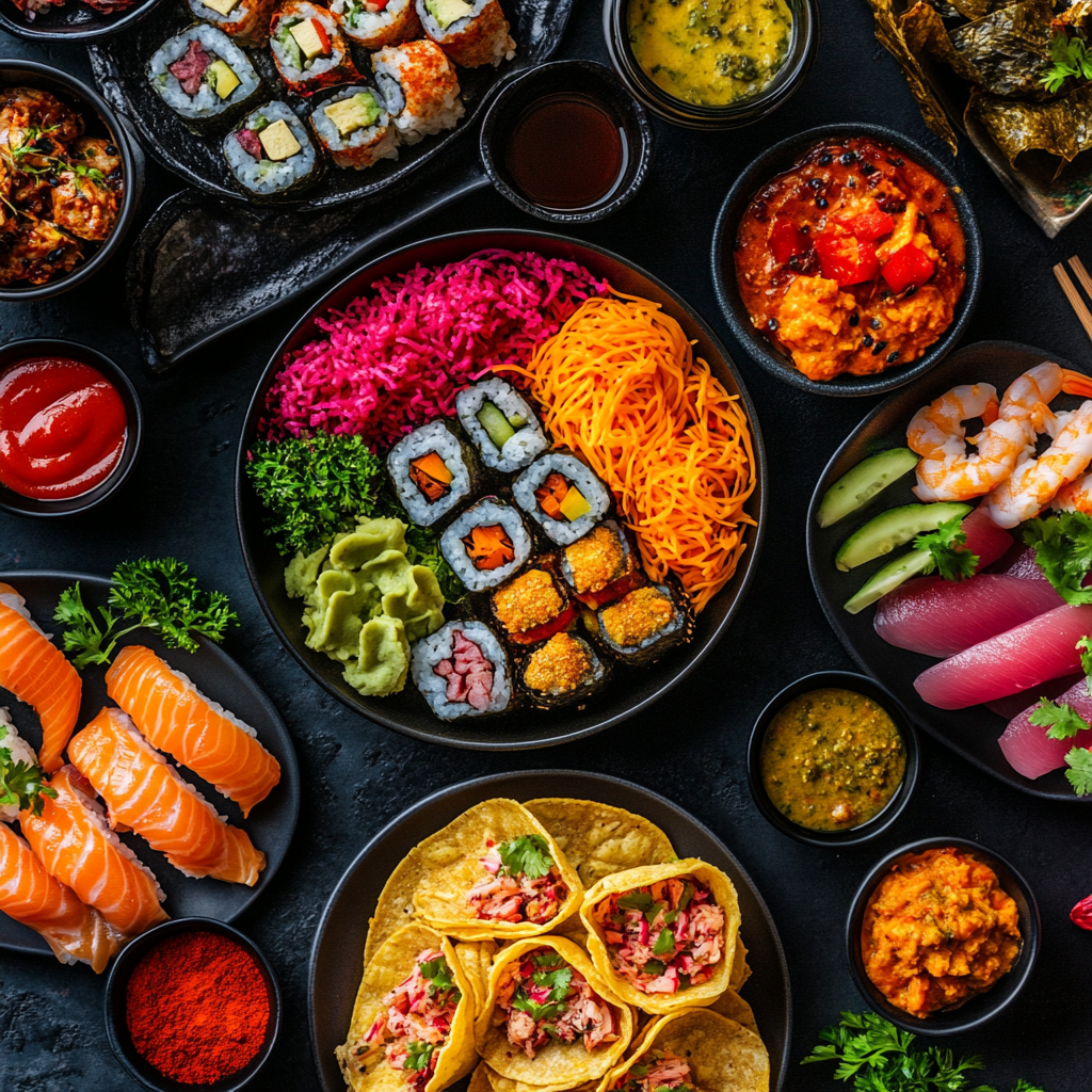 Inspirierte internationale Küche-Ideen